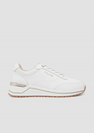 s.Oliver Sneaker in Leder-Optik - weiß