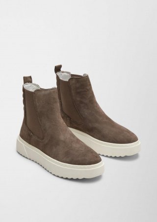s.Oliver Stiefeletten aus Echtleder - dunkelbraun