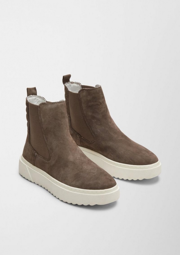 s.Oliver Stiefeletten aus Echtleder - dunkelbraun