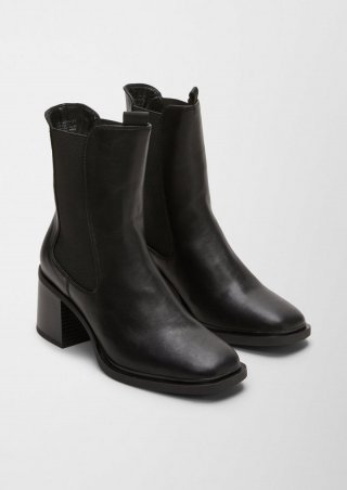 s.Oliver Stiefeletten mit Blockabsatz - schwarz