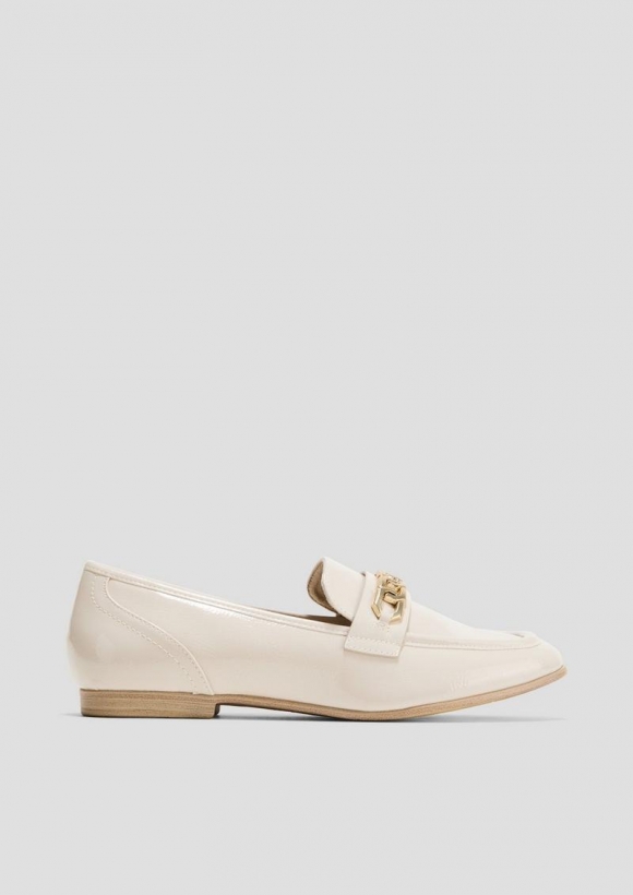 s.Oliver Loafer in Leder-Optik - helles beige