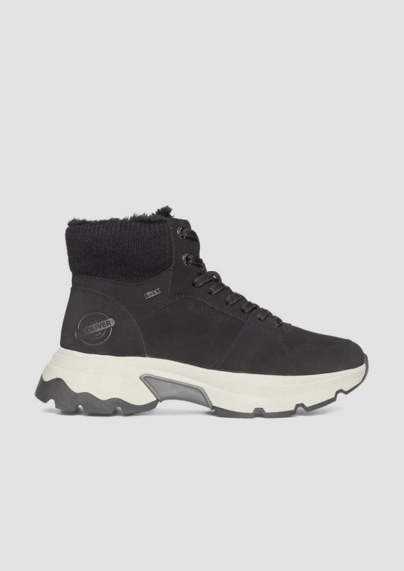 s.Oliver Boots im sportiven Look - schwarz