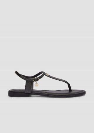 s.Oliver Zehentrenner-Sandalen - schwarz