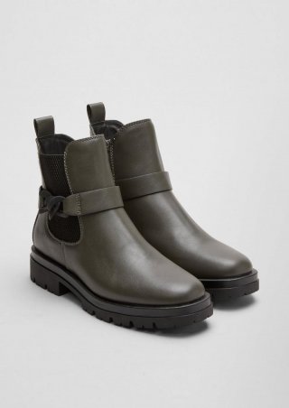 s.Oliver Boots mit Schmuck-Detail - olivgrün