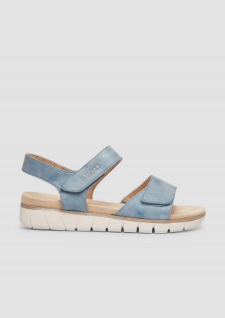 s.Oliver Sling-Sandalen mit Klettverschluss - hellblau