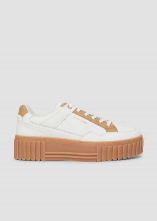 s.Oliver Sneaker mit Plateausohle - weiß
