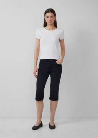 s.Oliver Jeans Catie /Slim Fit / Mid Rise / Capri Length - schwarz