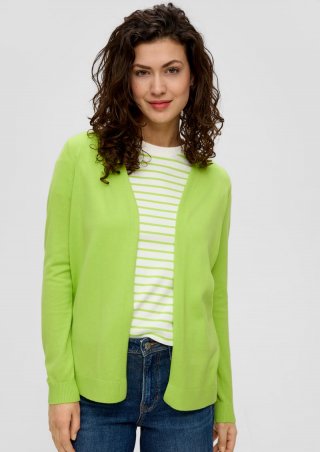 s.Oliver Strickjacke aus Viskosemix - bambusgrün