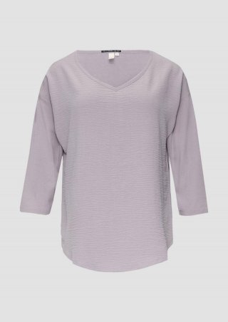 s.Oliver 3/4-Arm-Shirt im Fabricmix - grau