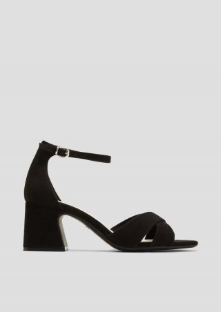 s.Oliver Sandalen mit Blockabsatz - schwarz