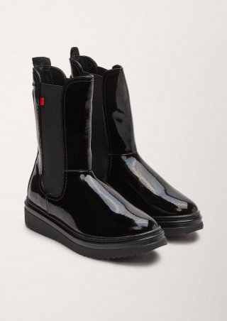 s.Oliver Boots mit derber Sohle - schwarz