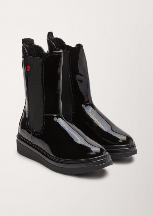 s.Oliver Boots mit derber Sohle - schwarz