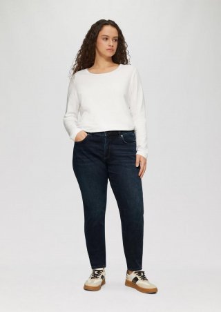 s.Oliver Jeans / Skinny Fit / Mid Rise / Skinny Leg / Reißverschlussdetail - navy