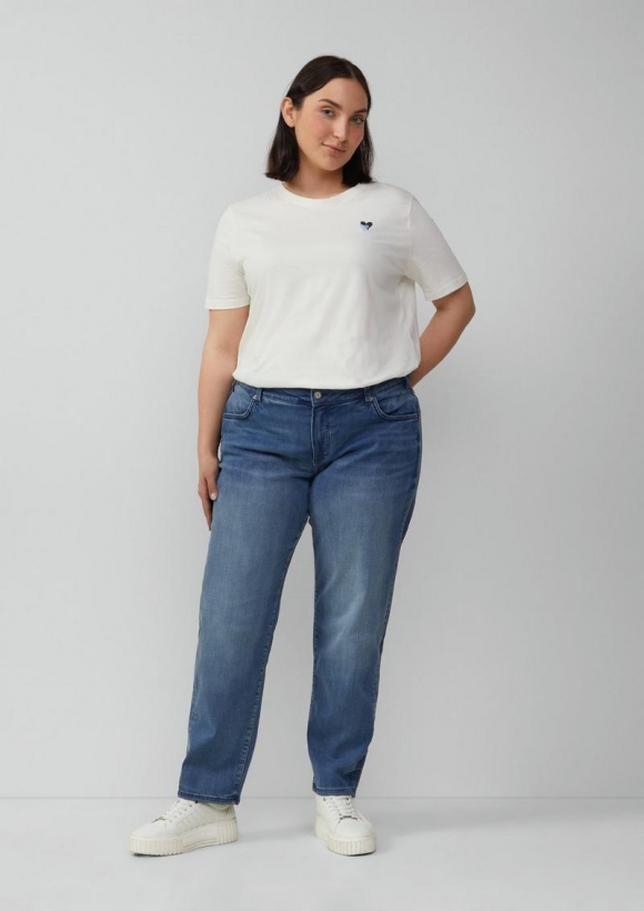 s.Oliver Jeans / Cury Fit / Mid Rise / Slim Tapered Leg - blau