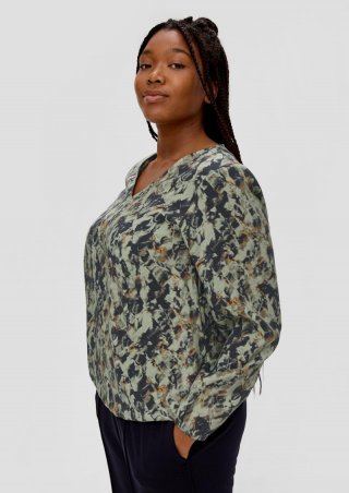s.Oliver Bluse aus Modalmix - navy