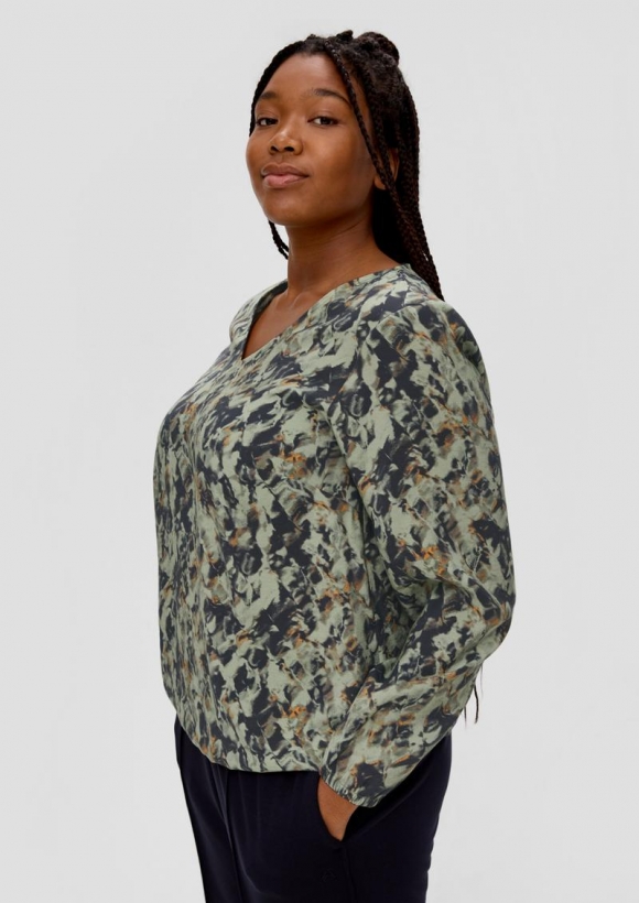 s.Oliver Bluse aus Modalmix - navy