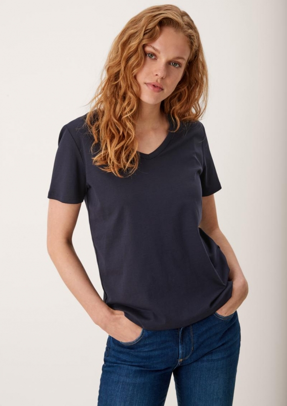 s.Oliver T-Shirt aus Baumwolle - navy