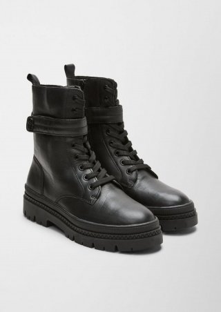 s.Oliver Stiefel aus Echtleder - schwarz