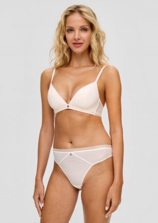 s.Oliver String mit Mesh-Details - perlmuttrosa