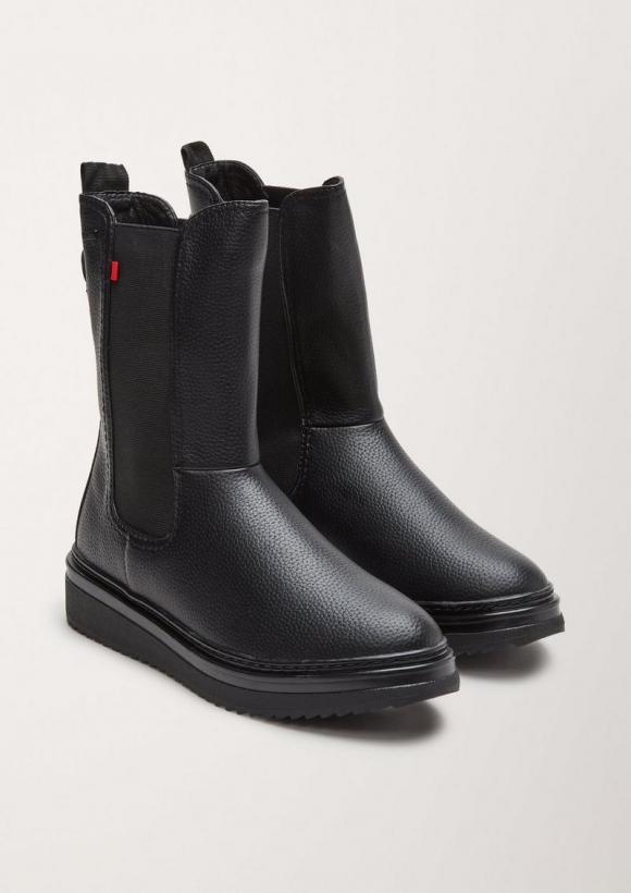 s.Oliver Boots mit derber Sohle - schwarz