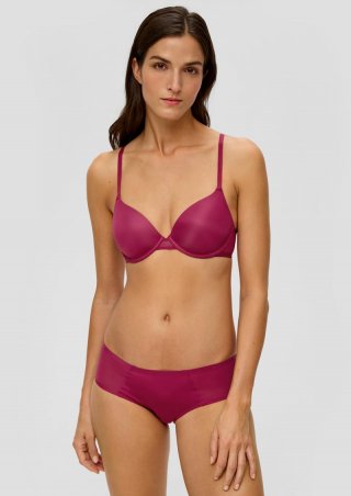 s.Oliver Slip mit Mesh-Einsatz - himbeere
