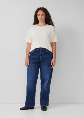 s.Oliver Jeans / Slim Fit / Mid Rise / Wide Leg / Superstretch - blau