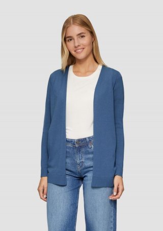 s.Oliver Cardigan aus Baumwollmix - blau