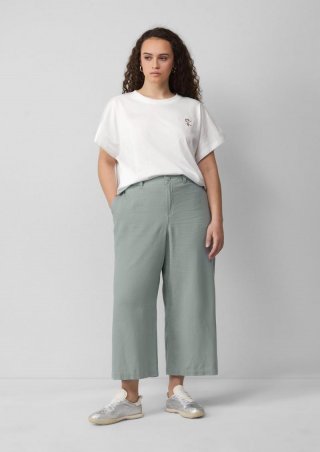 s.Oliver Culotte aus Leinenmix - salbeigrün