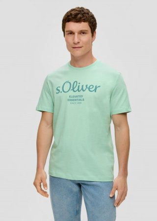 s.Oliver T-Shirt mit Frontprint - minze