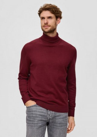 s.Oliver Pullover mit Rollkragen - bordeaux