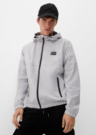 s.Oliver Jacke mit luftigem Mesh-Futter - hellgrau