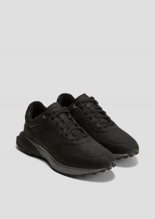 s.Oliver Sneaker aus Echtleder - schwarz
