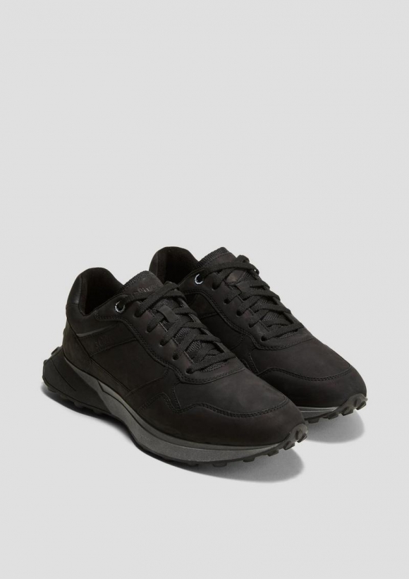 s.Oliver Sneaker aus Echtleder - schwarz