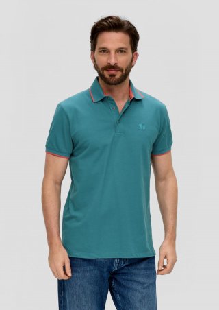 s.Oliver Poloshirt mit Logo - petrol
