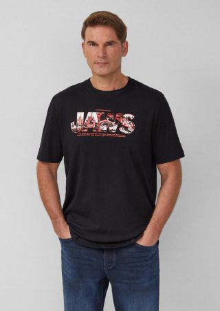 s.Oliver T-Shirt aus Baumwolle mit Jaws© UCS LLC-Print - schwarz