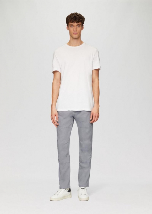 s.Oliver Sportive Chino im Utility-Stil - schiefergrau