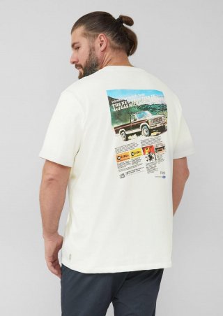 s.Oliver T-Shirt mit Ford®-Artwork aus schwerer Baumwolle - weiß