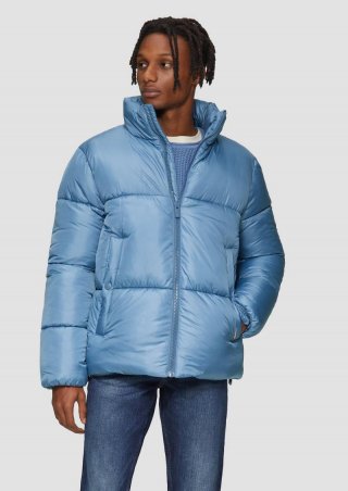 s.Oliver Wattierte Steppjacke mit verstellbarem Saum - hellblau