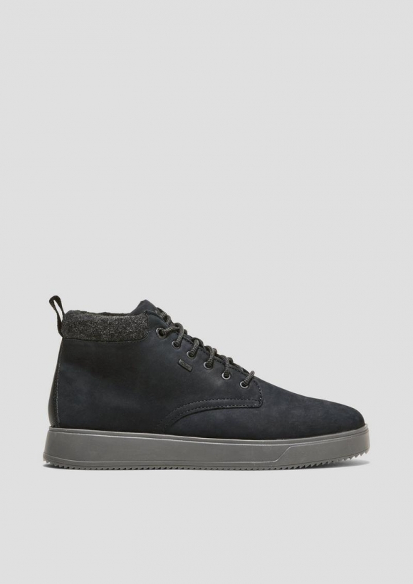 s.Oliver Sneaker im Materialmix - navy