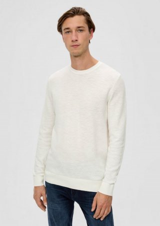 s.Oliver Pullover aus Baumwolle - ecru