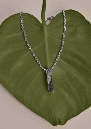 s.Oliver Edelstahlkette mit Anhänger - silber