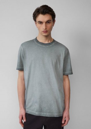 s.Oliver Rundhals T-Shirt mit Wascheffekt - schwarz