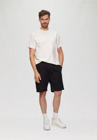 s.Oliver Kurze Web-Jogger mit Cargo-Taschen - schwarz