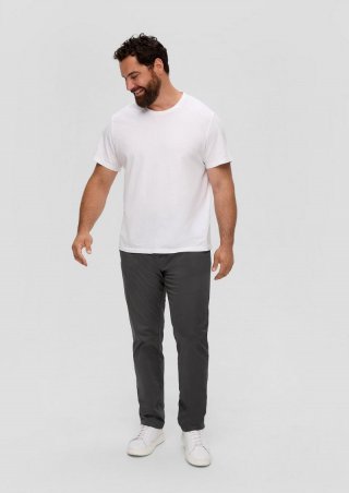 s.Oliver Slim Fit: Chino aus Baumwolltwill - dunkelgrau
