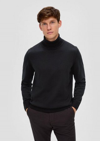 s.Oliver Pullover mit Rollkragen - schwarz