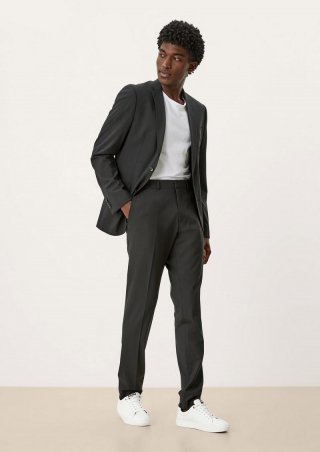 s.Oliver Slim Fit: Hose mit Hyperstretch - schwarz