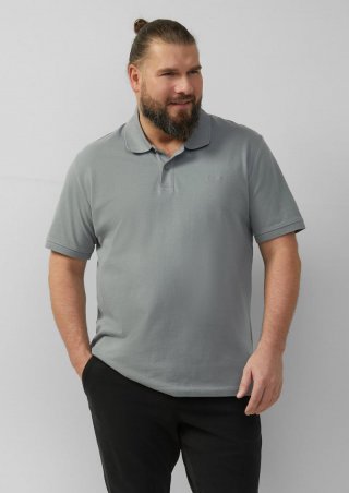 s.Oliver Poloshirt aus Baumwollpiqué - schiefergrau