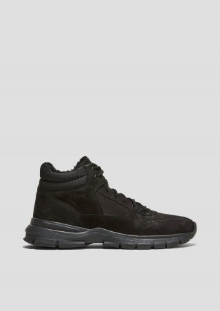 s.Oliver Stiefel in Sneaker-Optik - schwarz