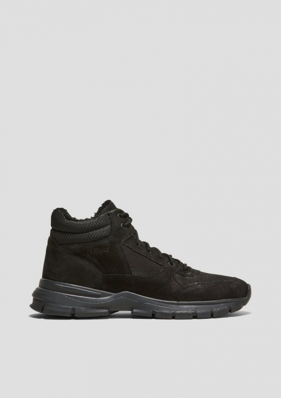 s.Oliver Stiefel in Sneaker-Optik - schwarz