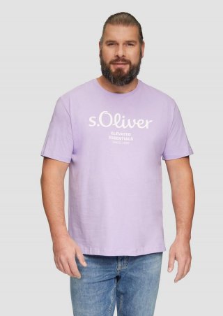 s.Oliver T-Shirt mit Logo-Print - lavendel